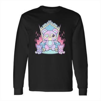 Kawaii Pastel Goth Cute Creepy Killer Teddy Bear Long Sleeve T-Shirt | Favorety CA