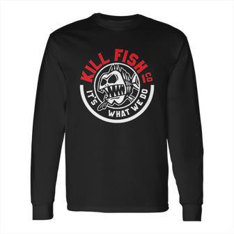 Kill Fish Circle Logo Theme Long Sleeve T-Shirt | Favorety UK