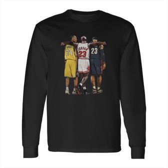 Kobe Bryant X Michael Jordan X Lebron James T-Shirt Long Sleeve T-Shirt | Favorety AU