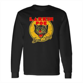 Larkin Poe Bad Spell Crazy Cat Face Long Sleeve T-Shirt | Favorety AU