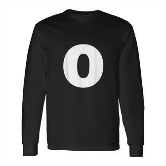 Letter O Capital Alphabet Monogram Initial Long Sleeve T-Shirt | Favorety AU