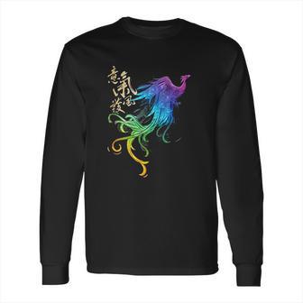 Live Action Phoenix Watercolor Long Sleeve T-Shirt | Favorety AU