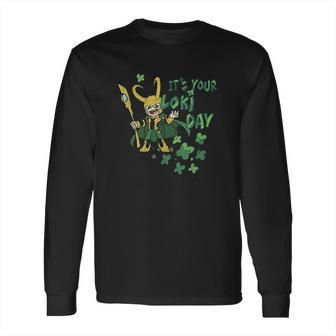 It Is Your Loki Day Shamrocks St Patricks Day Long Sleeve T-Shirt | Favorety