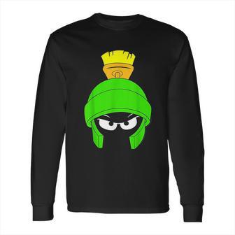 Looney Tunes Marvin The Martian Dark Big Face Long Sleeve T-Shirt | Favorety CA