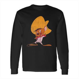 Looney Tunes Speedy Gonzales Red Hue Portrait Long Sleeve T-Shirt | Favorety AU