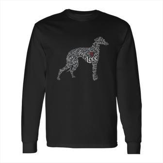 I Love Greyhounds Long Sleeve T-Shirt | Favorety CA