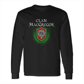 Macgregor Surname Scottish Clan Tartan Crest Badge Long Sleeve T-Shirt | Favorety CA