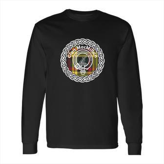 Macmillan Surname Scottish Clan Tartan Crest Badge Long Sleeve T-Shirt | Favorety AU