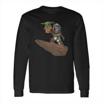 The Mandalorian Boba Fett Baby Yoda Long Sleeve T-Shirt | Favorety CA