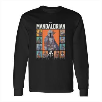 The Mandalorian Character Grid This Is The Way Long Sleeve T-Shirt | Favorety AU