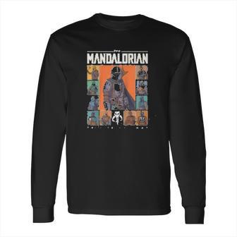 The Mandalorian Character Grid Long Sleeve T-Shirt | Favorety