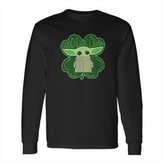 The Mandalorian The Child Good Luck Charm Shamrock Long Sleeve T-Shirt | Favorety UK