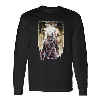 The Mandalorian Conquer Poster Long Sleeve T-Shirt | Favorety CA