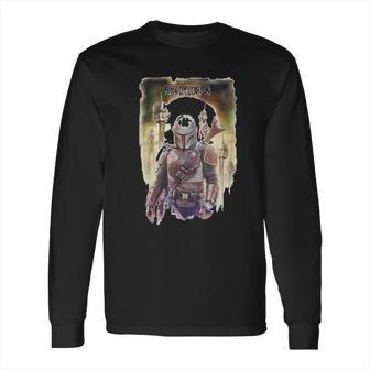 The Mandalorian Conquer Poster Long Sleeve T-Shirt | Favorety CA