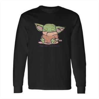 The Mandalorian Cute Child Sleeping Long Sleeve T-Shirt | Favorety DE