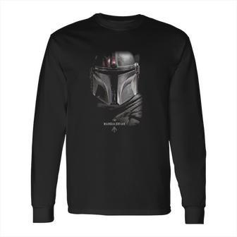 The Mandalorian Dark Portrait Long Sleeve T-Shirt | Favorety AU