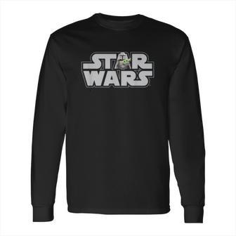 The Mandalorian Logo With Mando And The Child Long Sleeve T-Shirt | Favorety DE