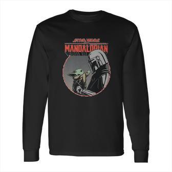 The Mandalorian Mando And The Child Retro Long Sleeve T-Shirt | Favorety DE