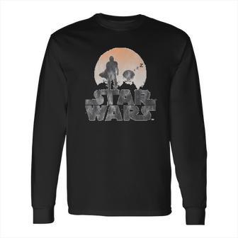 The Mandalorian Sleeping Child Silhouette Long Sleeve T-Shirt | Favorety CA