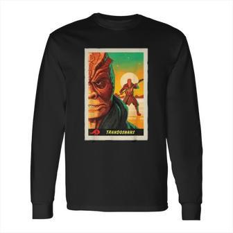 The Mandalorian Trandoshans Trading Card Long Sleeve T-Shirt | Favorety AU