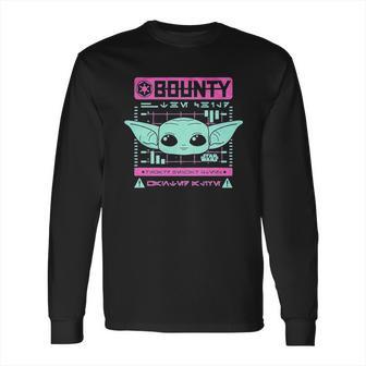 The Mandalorian Wanted Bounty Long Sleeve T-Shirt | Favorety