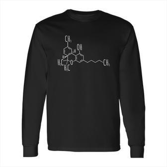 Marijuana Molecule Science Weed Cannabis Long Sleeve T-Shirt | Favorety CA