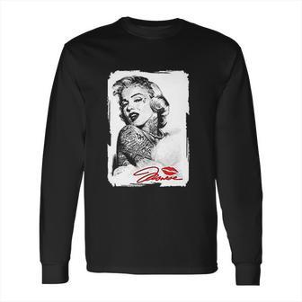 Marilyn Monroe Tattooed Long Sleeve T-Shirt | Favorety DE