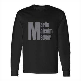 Martin Malcolm Medgar African American Afrocentric Long Sleeve T-Shirt | Favorety UK