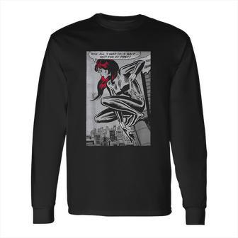 Marvel Black Widow Classic Retro Panel Art Graphic Long Sleeve T-Shirt | Favorety CA