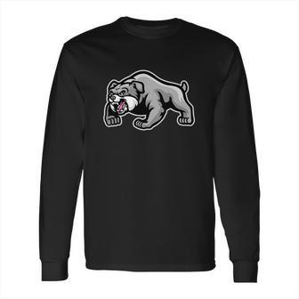 Mascot Of Muscle Bulldog Long Sleeve T-Shirt | Favorety