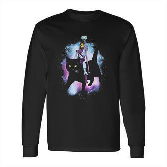 Masters Of The Universe Skeletor Riding A Cat Long Sleeve T-Shirt | Favorety AU