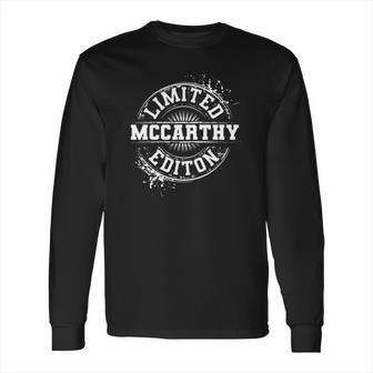 Mccarthy Funny Surname Family Tree Birthday Reunion Gift Long Sleeve T-Shirt | Favorety UK