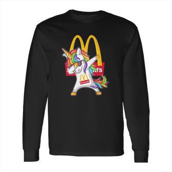 Mcdonalds Unicorn Dabbing Long Sleeve T-Shirt | Favorety DE