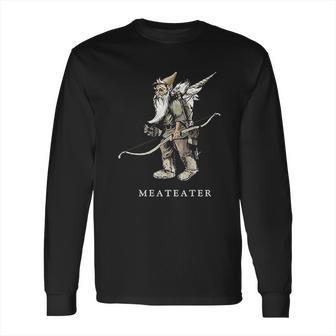 Meateater Gnome Packing Out A Unicorn Funny Long Sleeve T-Shirt | Favorety