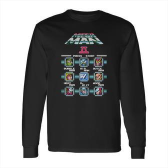 Megaman 2 Stage Select T-Shirt Long Sleeve T-Shirt | Favorety AU