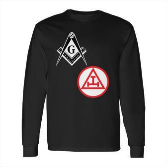 Mens Mason Royal Arch Split Masonic York Rite Black Long Sleeve T-Shirt | Favorety DE