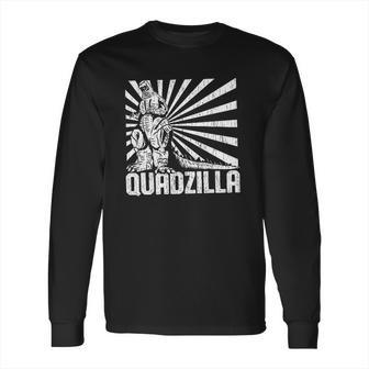 Mens Quadzilla Funny Gym Leg Day Long Sleeve T-Shirt | Favorety CA