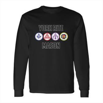 Mens York Rite Mason Masonic Long Sleeve T-Shirt | Favorety CA