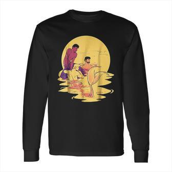 Merman Genderfluid Lgbtq Fantasy Art Long Sleeve T-Shirt | Favorety CA