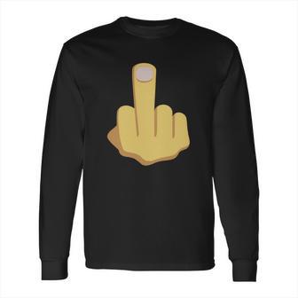 Middle Finger Emoji Tshirt Long Sleeve T-Shirt | Favorety