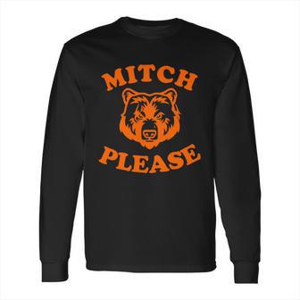 Mitch Please Bear Logo Long Sleeve T-Shirt | Favorety