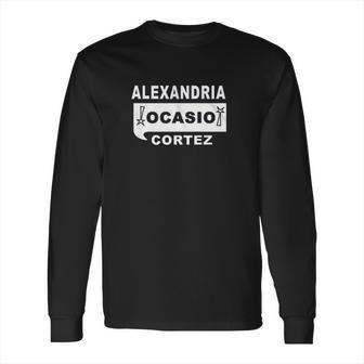 Mixtbrand Aoc Ocasio Cortez Long Sleeve T-Shirt | Favorety CA