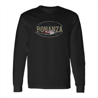 Model 35 Bonanza Since 1945 Retro Vintage Airplane Pilot Long Sleeve T-Shirt | Favorety CA