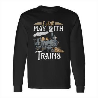 Model Steam Train Cute Gift Locomotive Trainspotting Meaningful Gift Long Sleeve T-Shirt | Favorety UK