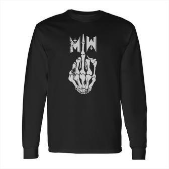 Motionless In White Men S Middle Finger - Unisex Fleece Zip Hoodie By American Apparel Long Sleeve T-Shirt | Favorety