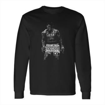 Muhammad Ali 60S Goat Greatest Boxer Quote Me Black Long Sleeve T-Shirt | Favorety DE