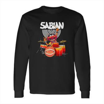 The Muppet Show Animal Playing Drum Sabian Shirtc Long Sleeve T-Shirt | Favorety CA