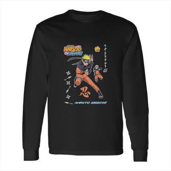 Naruto Shippuden Vintage Style Badges Long Sleeve T-Shirt | Favorety CA