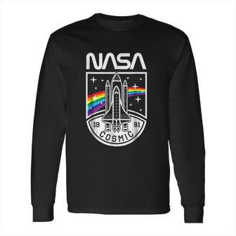 Nasa 1981 Cosmic With Space Shuttle Long Sleeve T-Shirt | Favorety UK