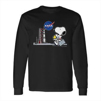 Nasa Snoopy Astronaut T-Shirt Long Sleeve T-Shirt | Favorety